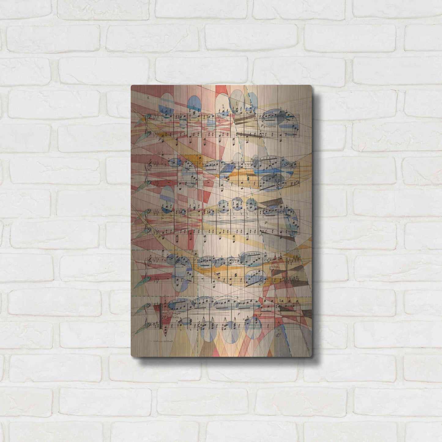 Luxe Metal Art 'P Grazioso' by Nikki Galapon, Metal Wall Art,16x24