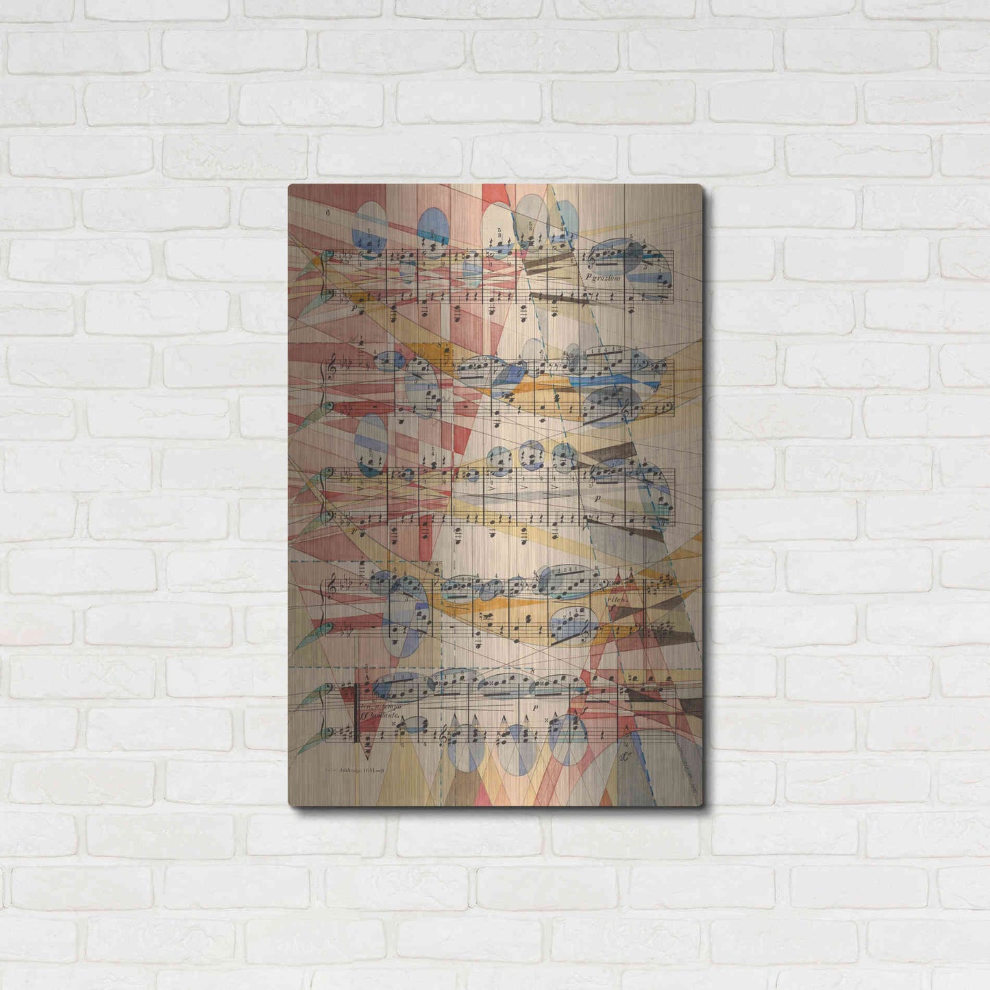 Luxe Metal Art 'P Grazioso' by Nikki Galapon, Metal Wall Art,24x36