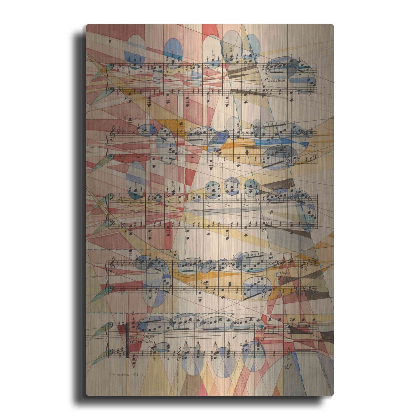 Luxe Metal Art 'P Grazioso' by Nikki Galapon, Metal Wall Art