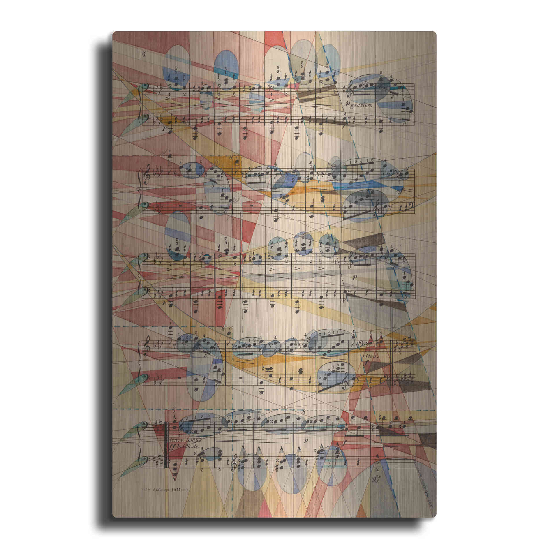 Luxe Metal Art 'P Grazioso' by Nikki Galapon, Metal Wall Art