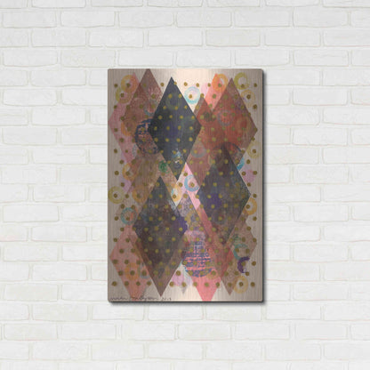 Luxe Metal Art 'Inked Triangles I' by Nikki Galapon, Metal Wall Art,24x36