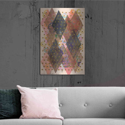 Luxe Metal Art 'Inked Triangles I' by Nikki Galapon, Metal Wall Art,24x36