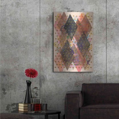 Luxe Metal Art 'Inked Triangles I' by Nikki Galapon, Metal Wall Art,24x36