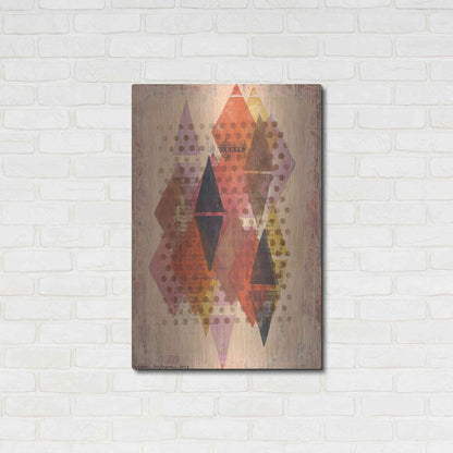 Luxe Metal Art 'Inked Triangles II' by Nikki Galapon, Metal Wall Art,24x36