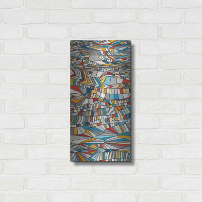 Luxe Metal Art 'Primary Grain I' by Nikki Galapon, Metal Wall Art,12x24