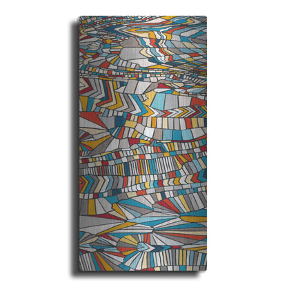 Luxe Metal Art 'Primary Grain I' by Nikki Galapon, Metal Wall Art