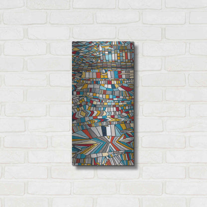 Luxe Metal Art 'Primary Grain II' by Nikki Galapon, Metal Wall Art,12x24