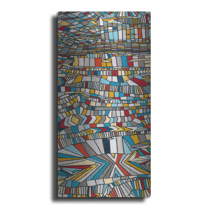 Luxe Metal Art 'Primary Grain II' by Nikki Galapon, Metal Wall Art