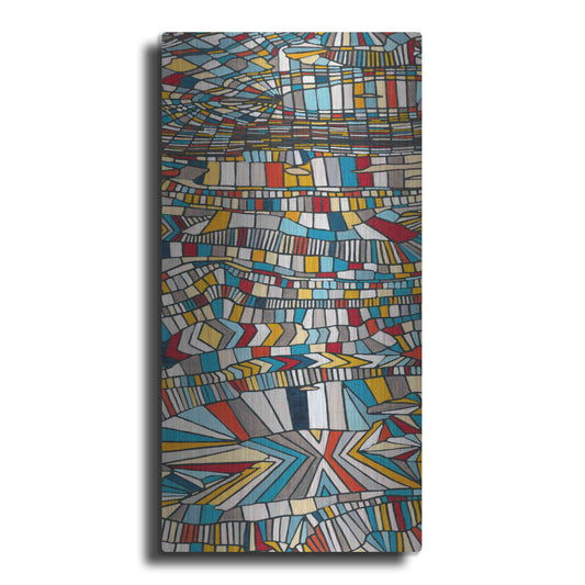 Luxe Metal Art 'Primary Grain II' by Nikki Galapon, Metal Wall Art
