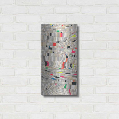 Luxe Metal Art 'Hifi Grain I' by Nikki Galapon, Metal Wall Art,12x24