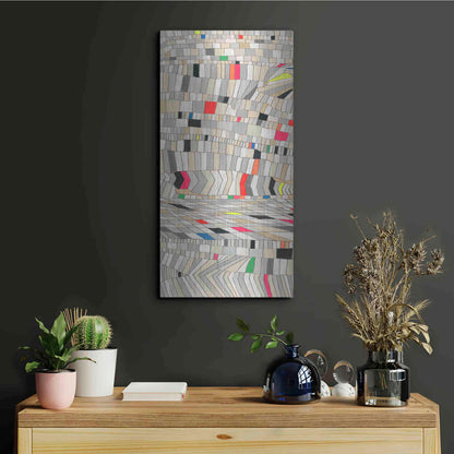 Luxe Metal Art 'Hifi Grain I' by Nikki Galapon, Metal Wall Art,12x24