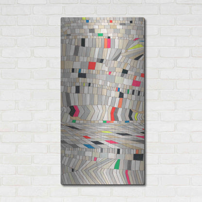Luxe Metal Art 'Hifi Grain I' by Nikki Galapon, Metal Wall Art,24x48