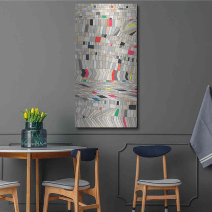Luxe Metal Art 'Hifi Grain I' by Nikki Galapon, Metal Wall Art,24x48