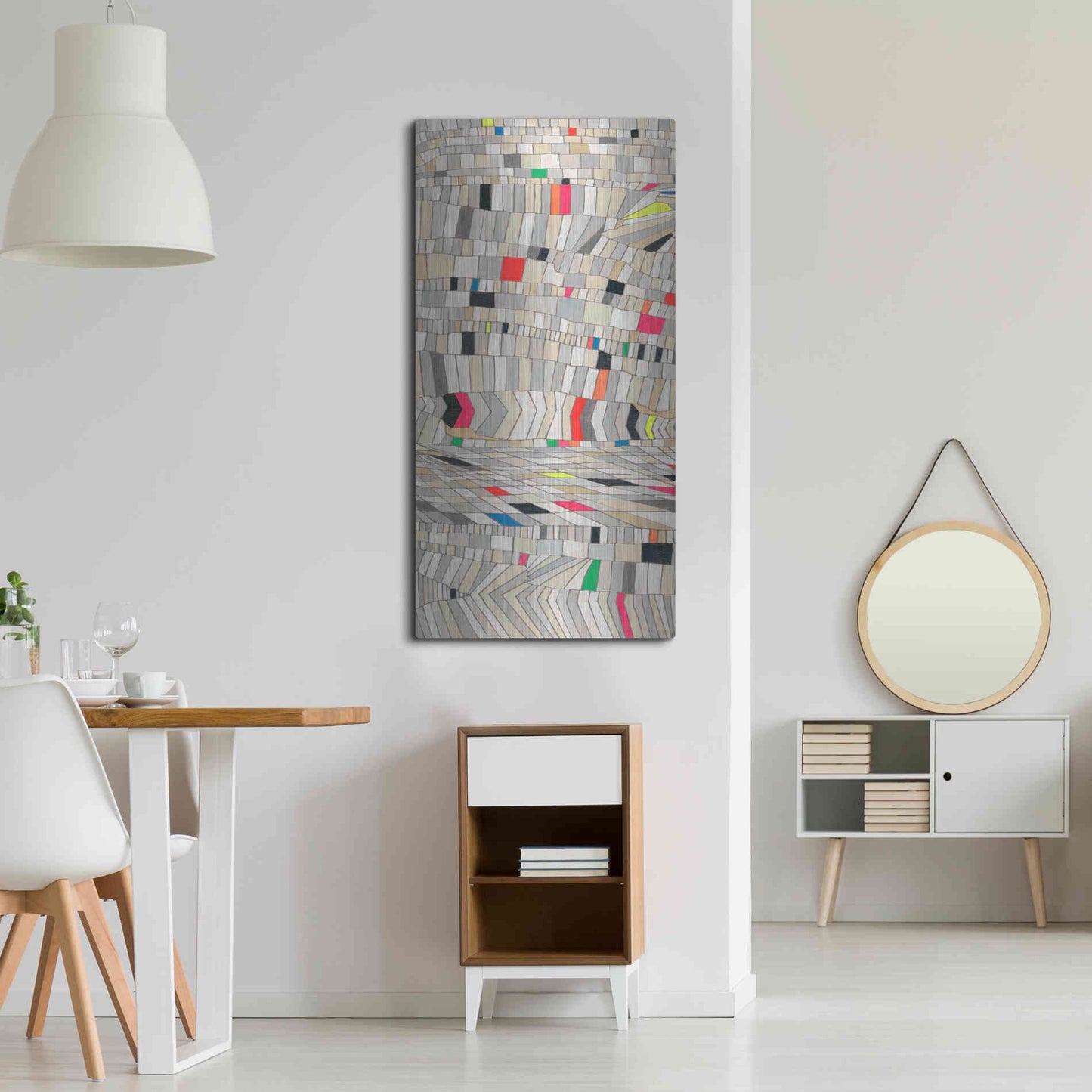 Luxe Metal Art 'Hifi Grain I' by Nikki Galapon, Metal Wall Art,24x48