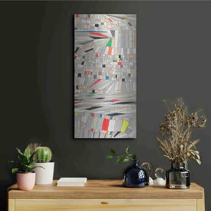 Luxe Metal Art 'Hifi Grain II' by Nikki Galapon, Metal Wall Art,12x24