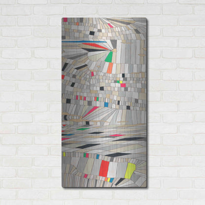 Luxe Metal Art 'Hifi Grain II' by Nikki Galapon, Metal Wall Art,24x48