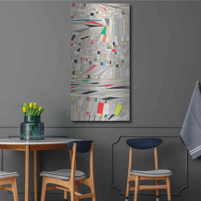 Luxe Metal Art 'Hifi Grain II' by Nikki Galapon, Metal Wall Art,24x48