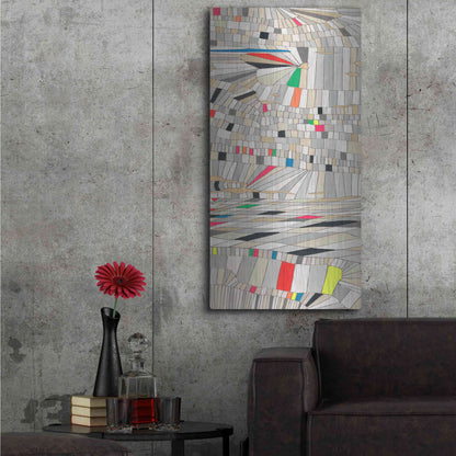 Luxe Metal Art 'Hifi Grain II' by Nikki Galapon, Metal Wall Art,24x48