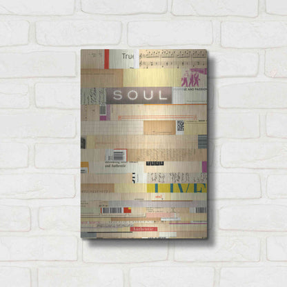 Luxe Metal Art 'True III' by Nikki Galapon, Metal Wall Art,12x16