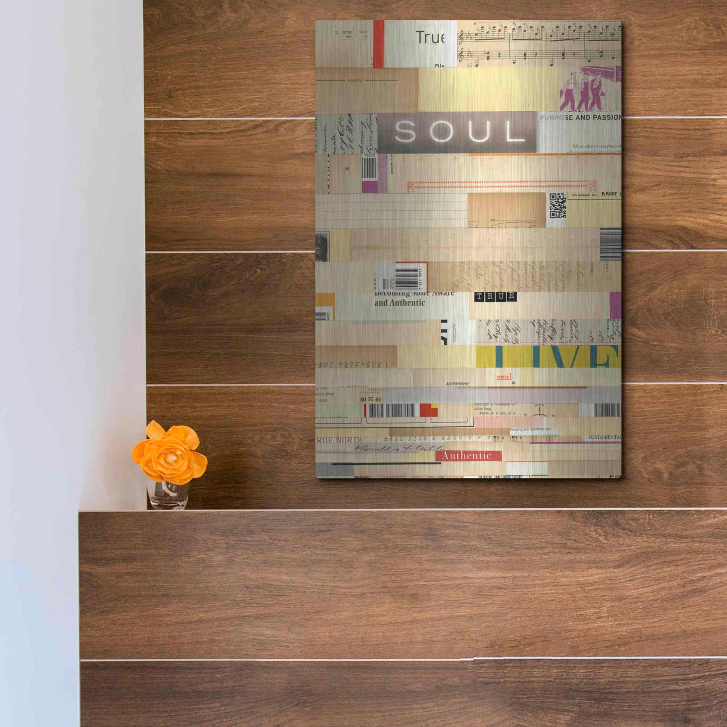 Luxe Metal Art 'True III' by Nikki Galapon, Metal Wall Art,12x16