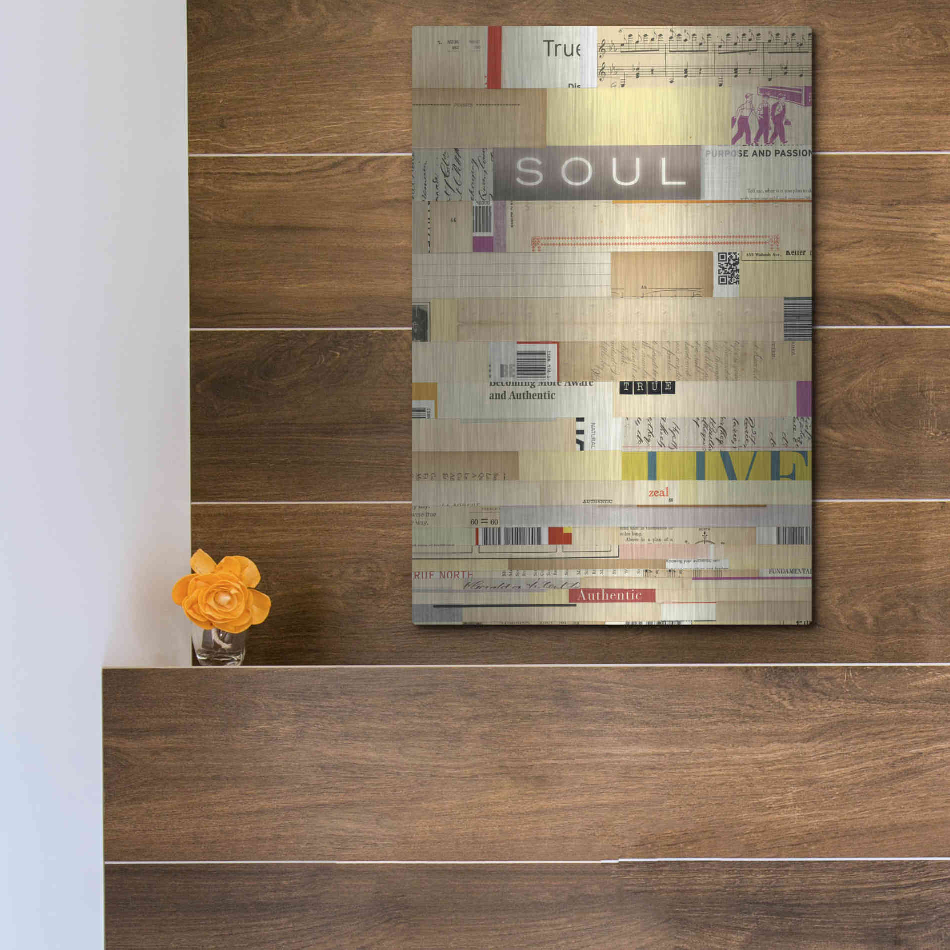 Luxe Metal Art 'True III' by Nikki Galapon, Metal Wall Art,12x16