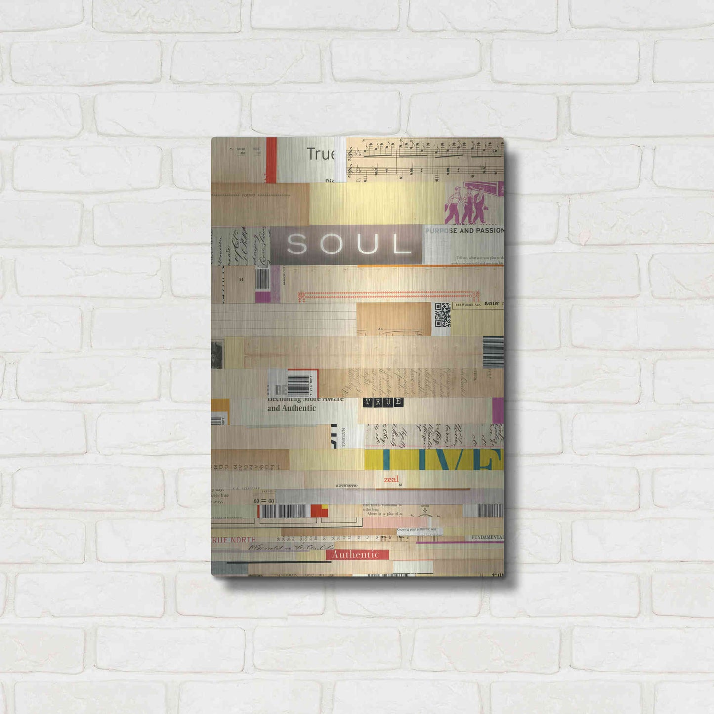 Luxe Metal Art 'True III' by Nikki Galapon, Metal Wall Art,16x24