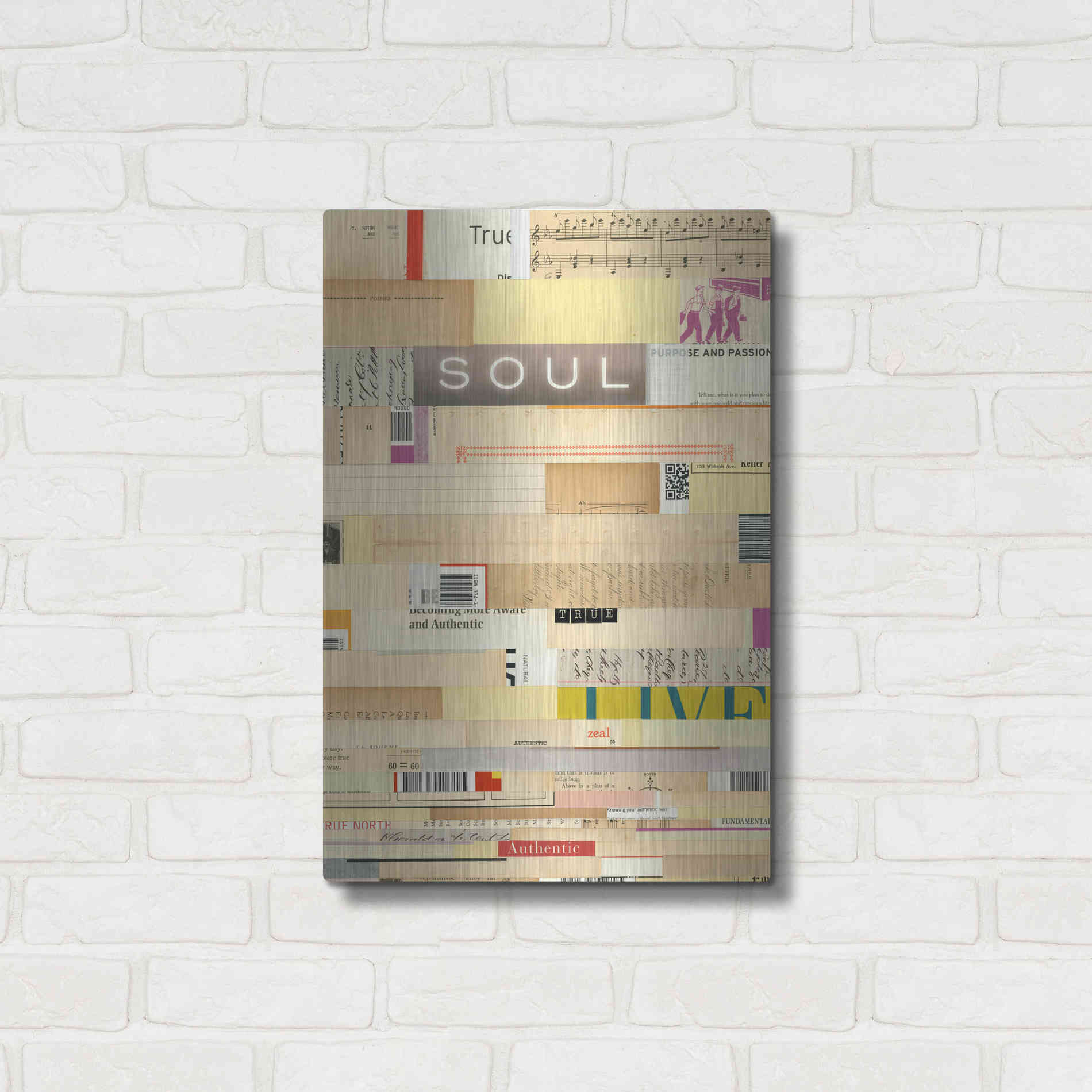 Luxe Metal Art 'True III' by Nikki Galapon, Metal Wall Art,16x24