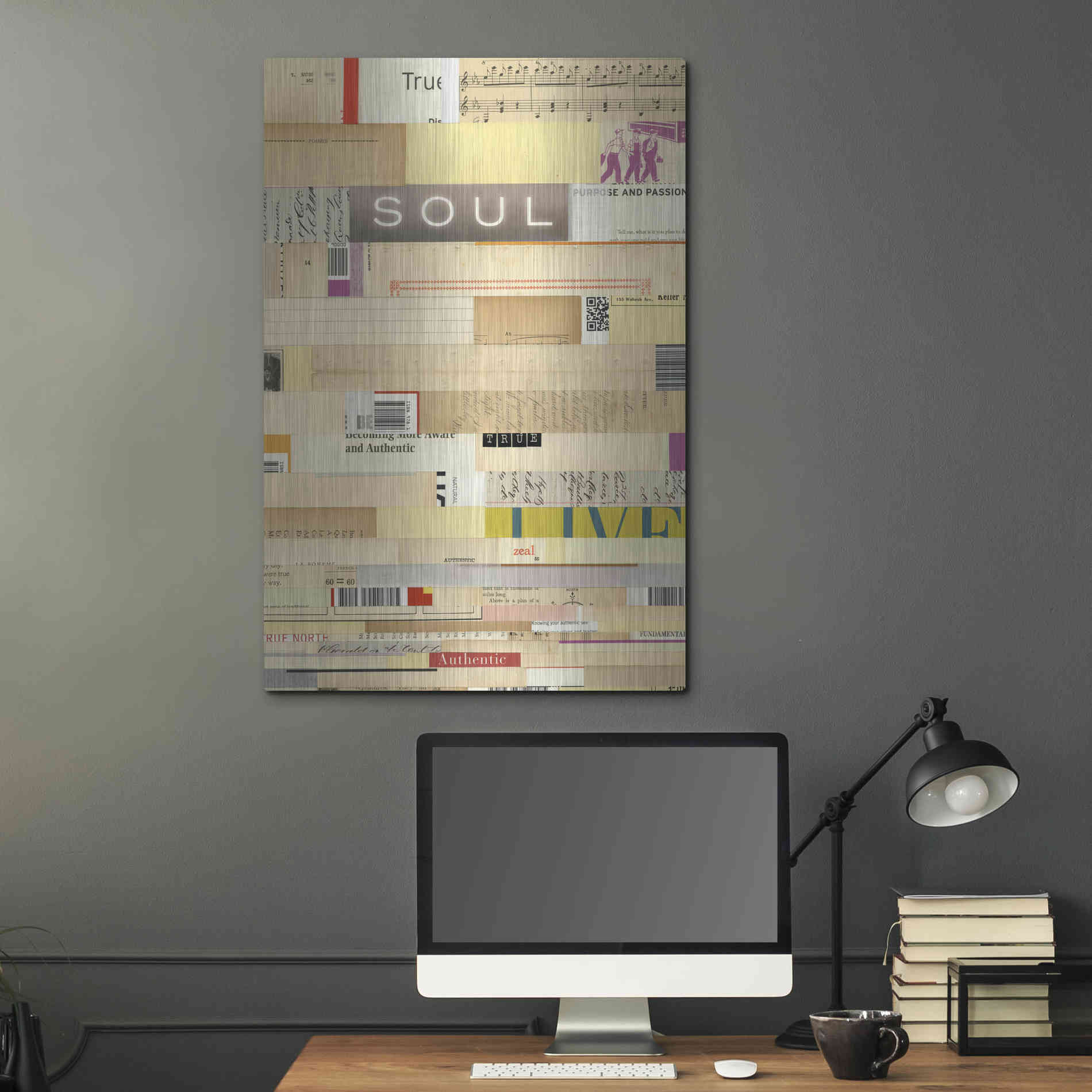 Luxe Metal Art 'True III' by Nikki Galapon, Metal Wall Art,24x36