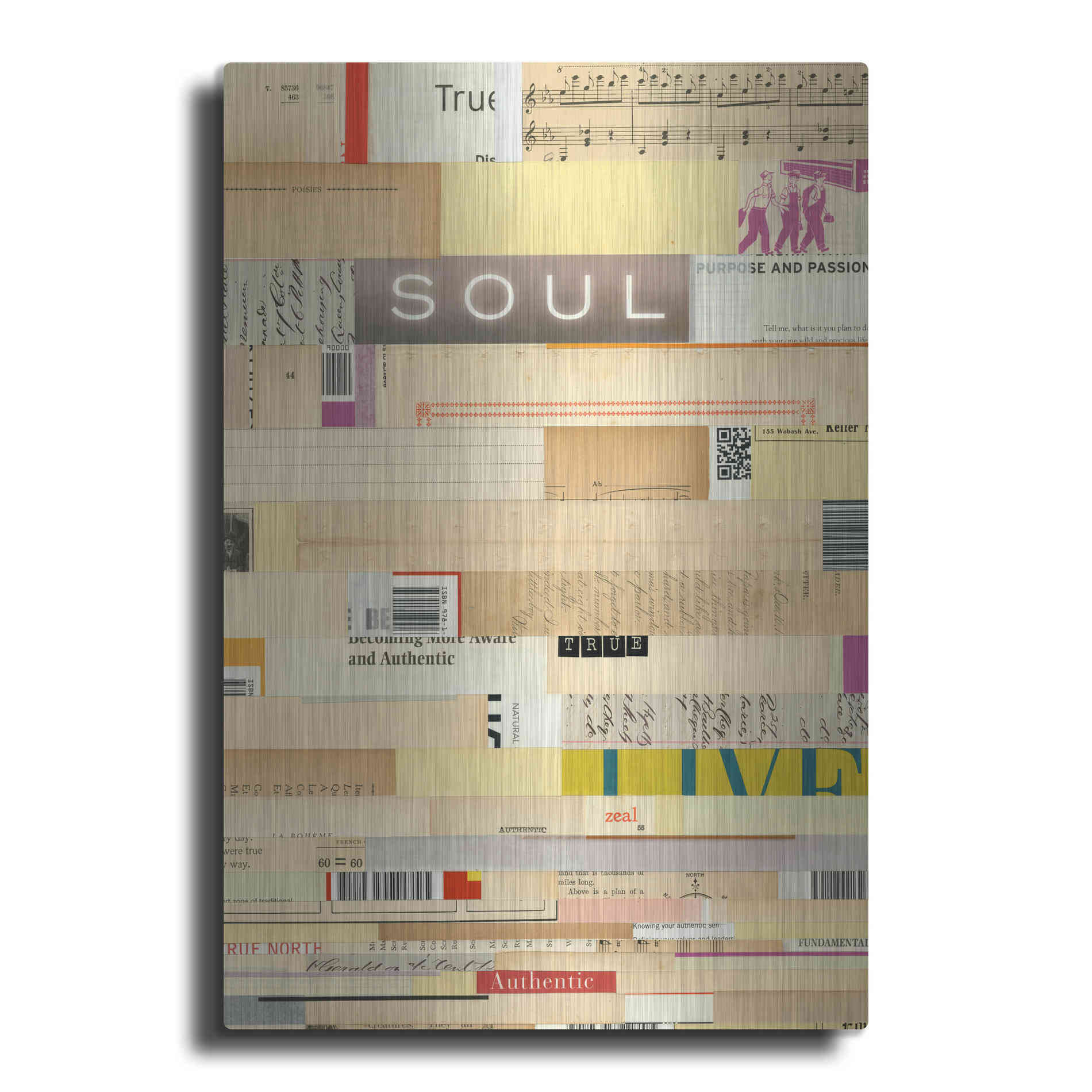 Luxe Metal Art 'True III' by Nikki Galapon, Metal Wall Art