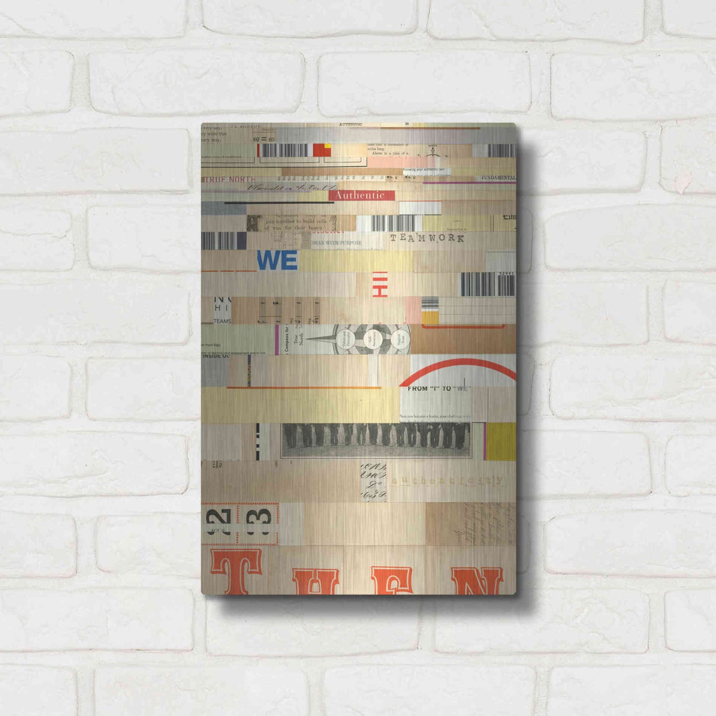 Luxe Metal Art 'True IV' by Nikki Galapon, Metal Wall Art,12x16