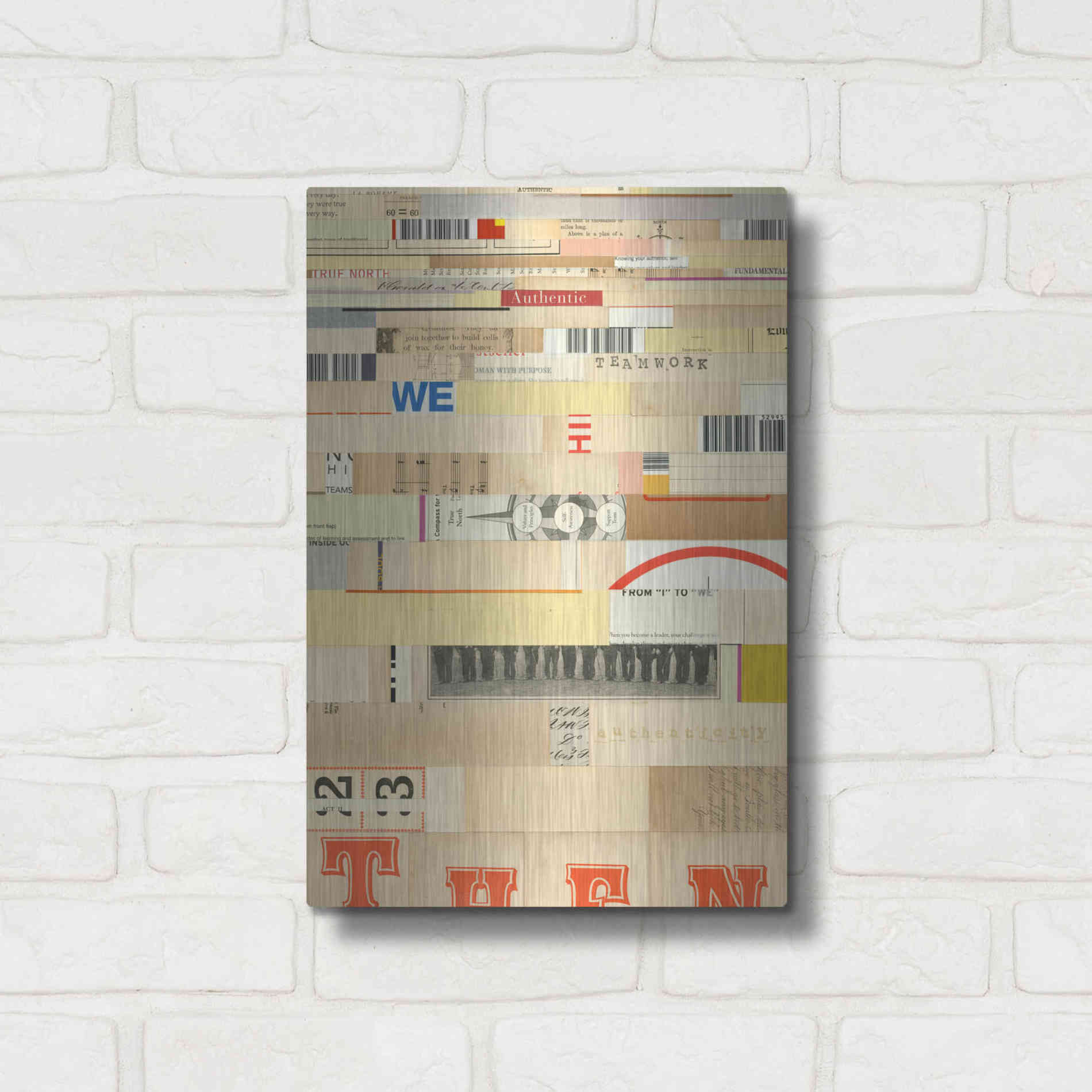 Luxe Metal Art 'True IV' by Nikki Galapon, Metal Wall Art,12x16