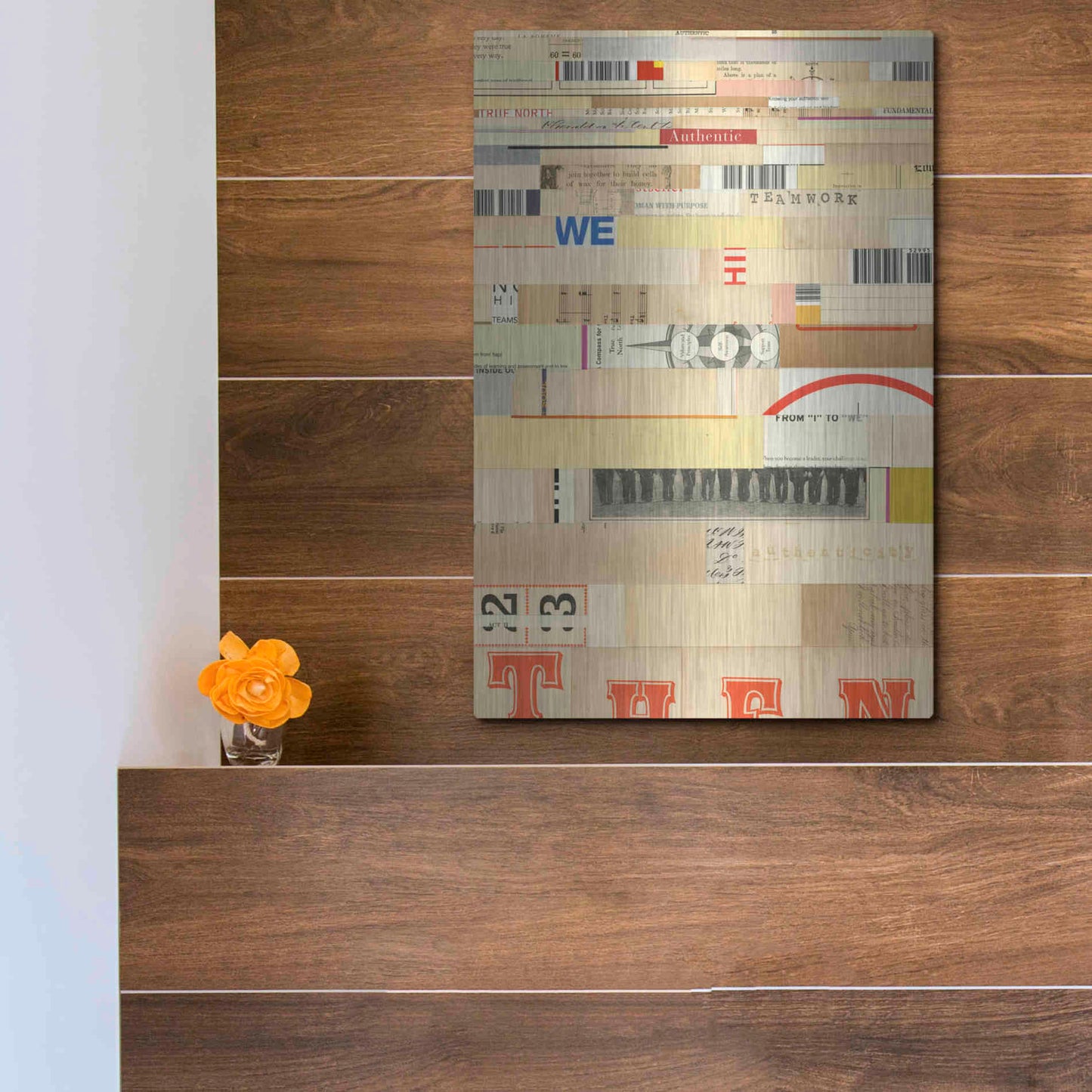 Luxe Metal Art 'True IV' by Nikki Galapon, Metal Wall Art,12x16