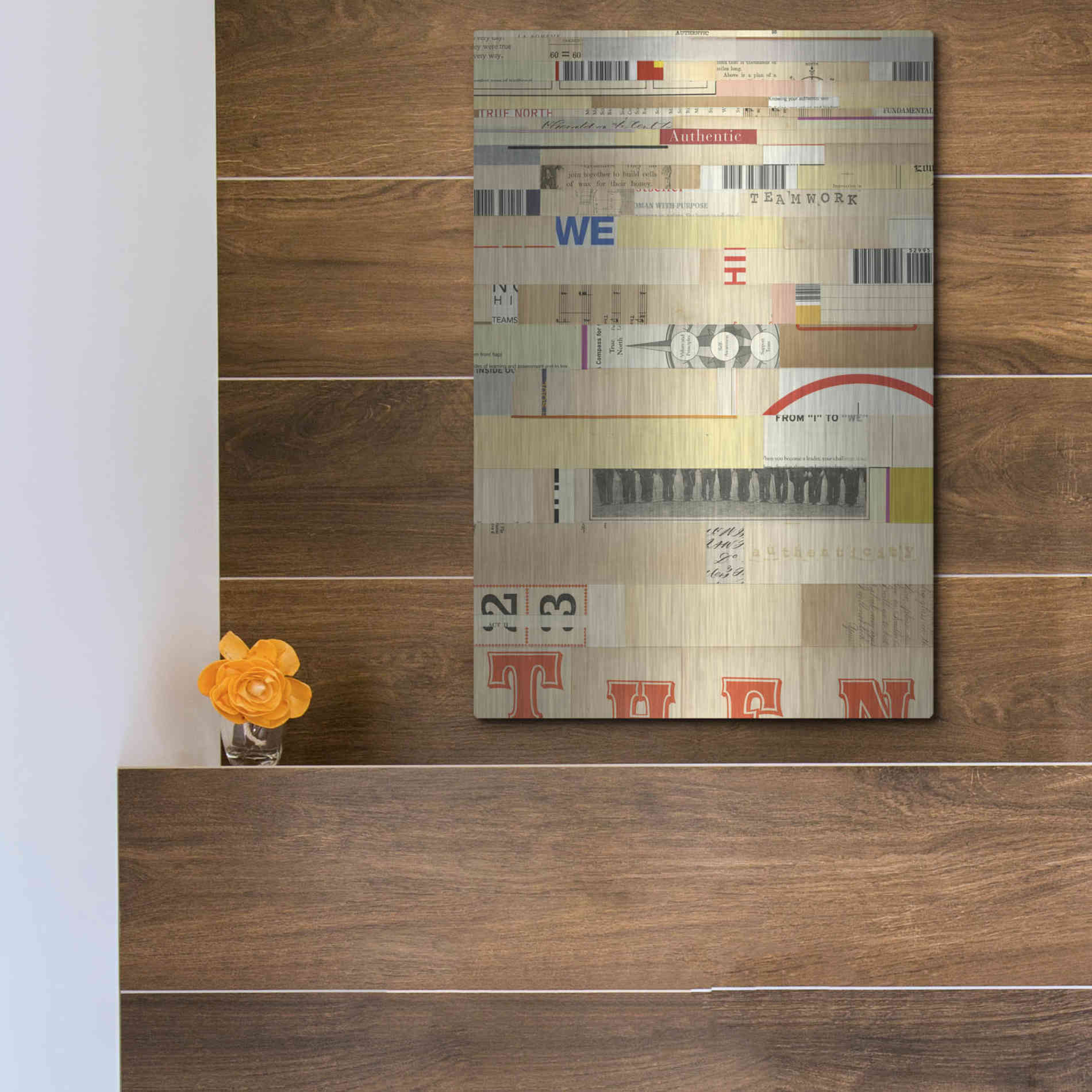 Luxe Metal Art 'True IV' by Nikki Galapon, Metal Wall Art,12x16