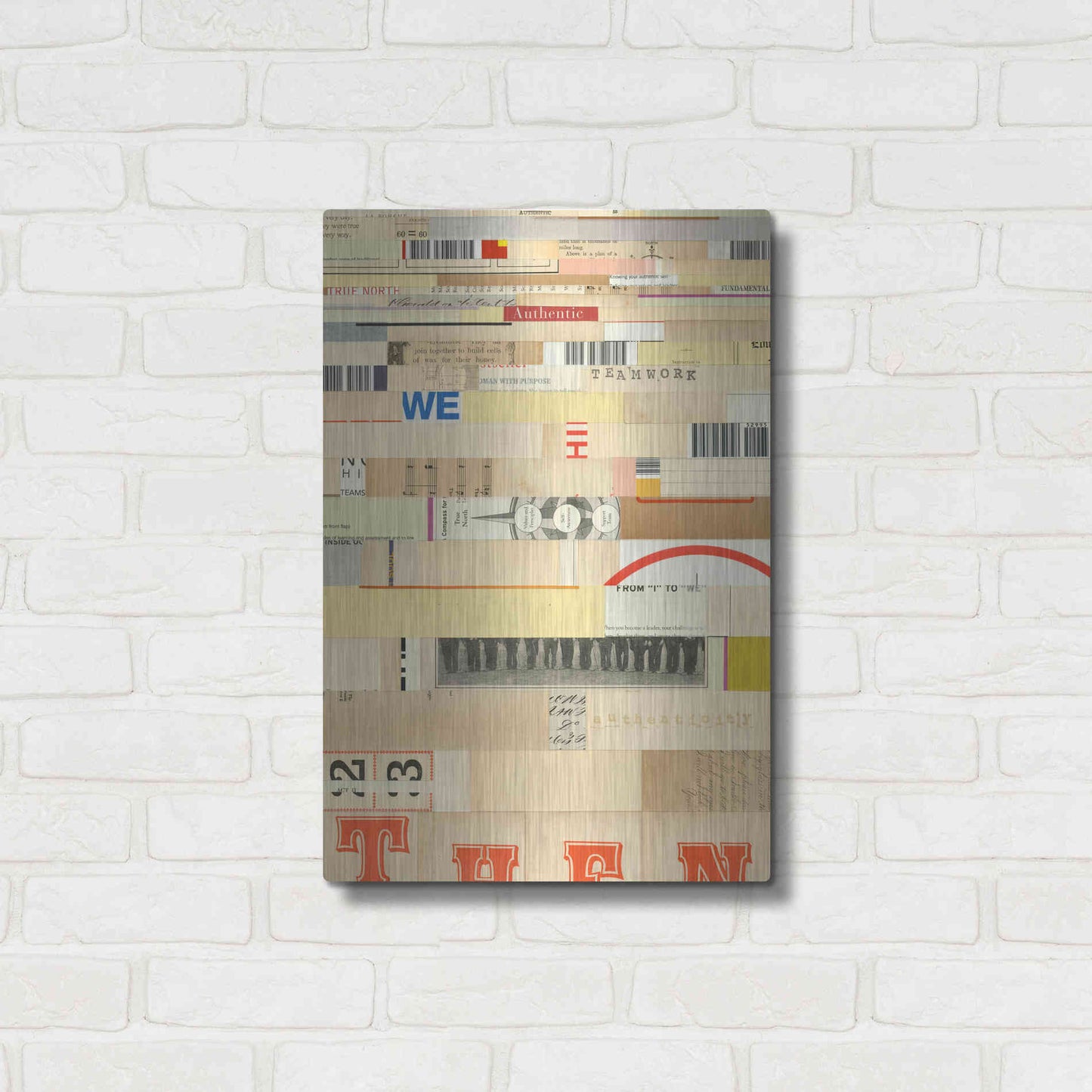 Luxe Metal Art 'True IV' by Nikki Galapon, Metal Wall Art,16x24