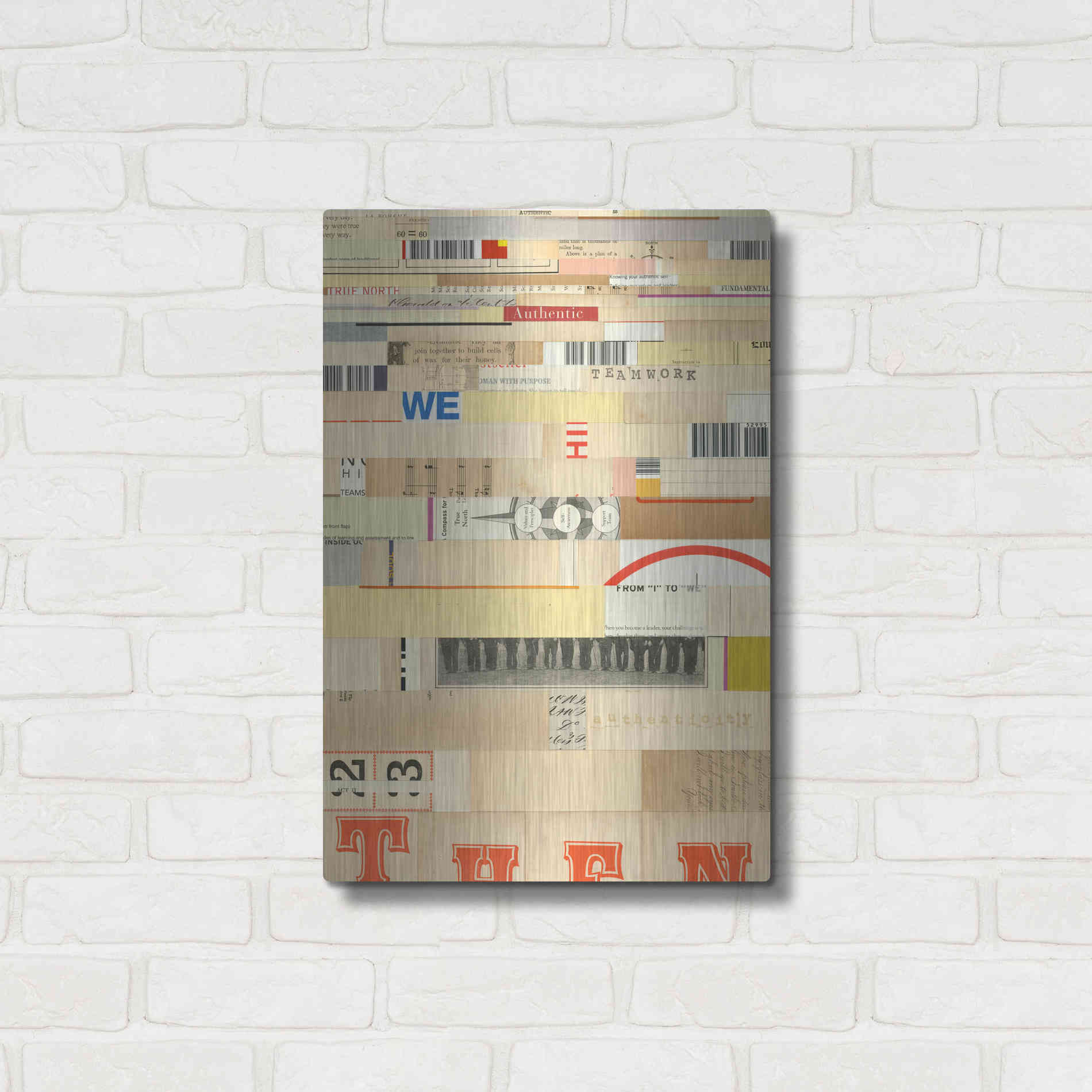 Luxe Metal Art 'True IV' by Nikki Galapon, Metal Wall Art,16x24