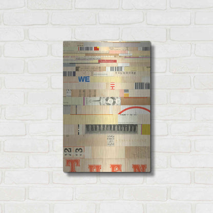 Luxe Metal Art 'True IV' by Nikki Galapon, Metal Wall Art,16x24