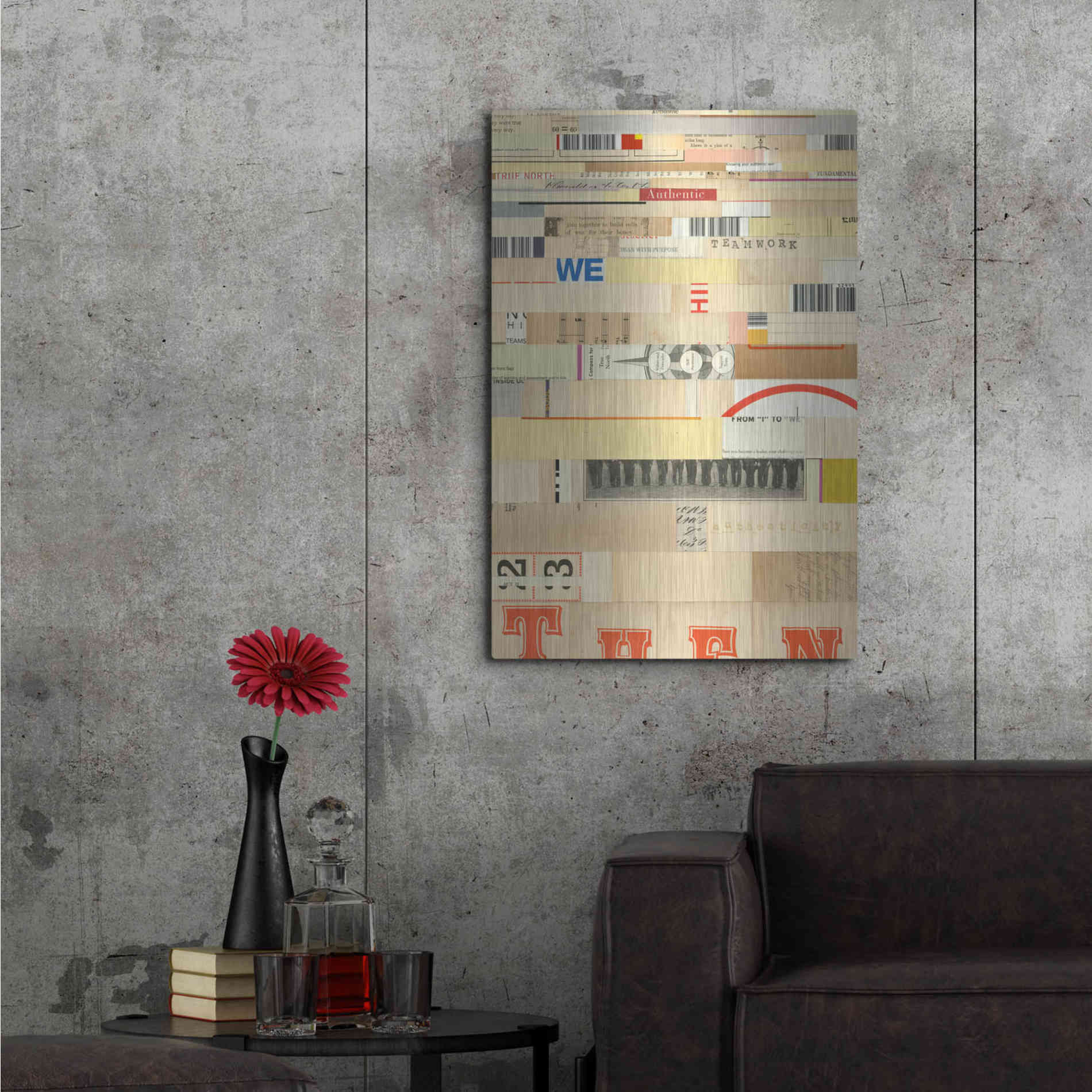 Luxe Metal Art 'True IV' by Nikki Galapon, Metal Wall Art,24x36