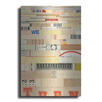 Luxe Metal Art 'True IV' by Nikki Galapon, Metal Wall Art