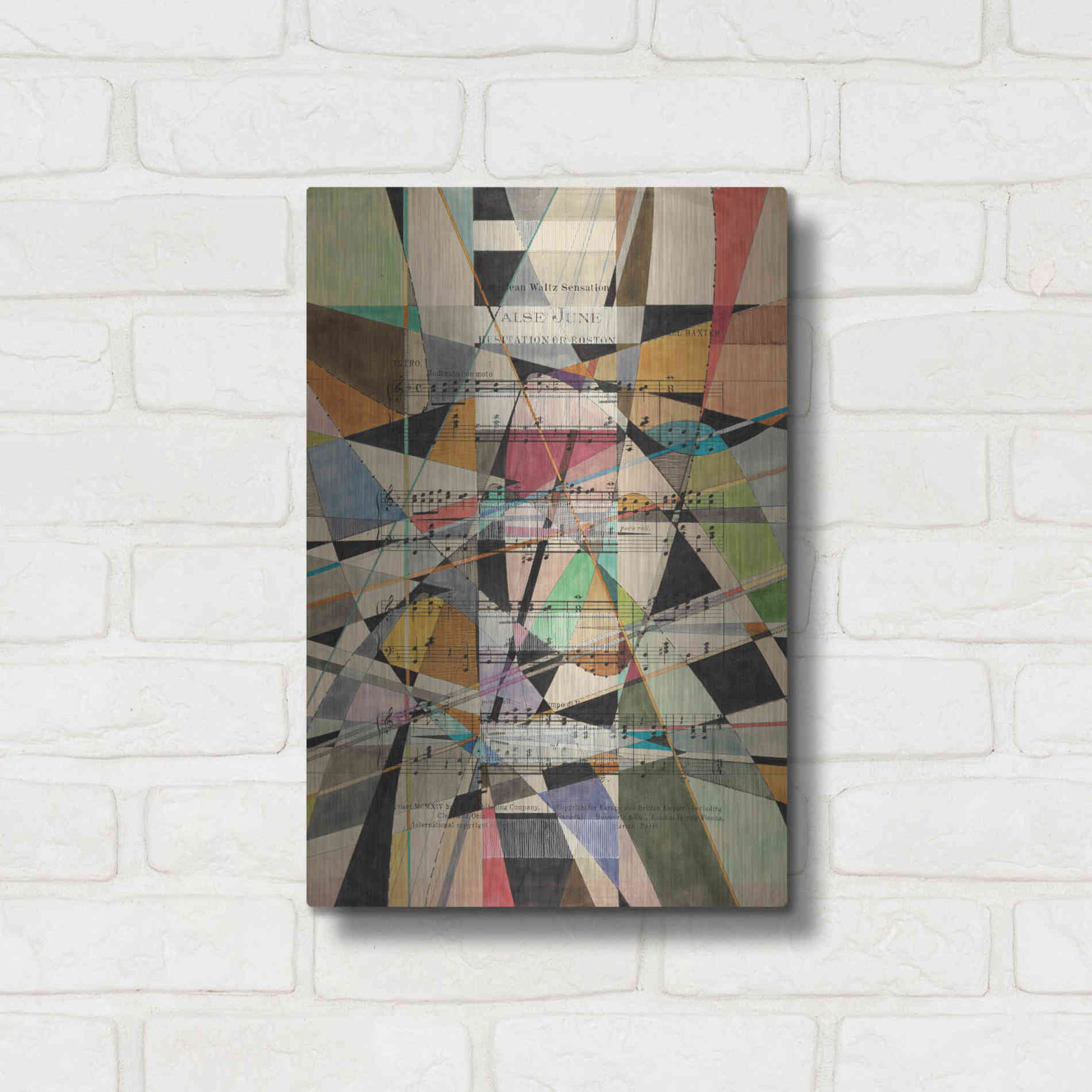 Luxe Metal Art 'Valse June' by Nikki Galapon, Metal Wall Art,12x16