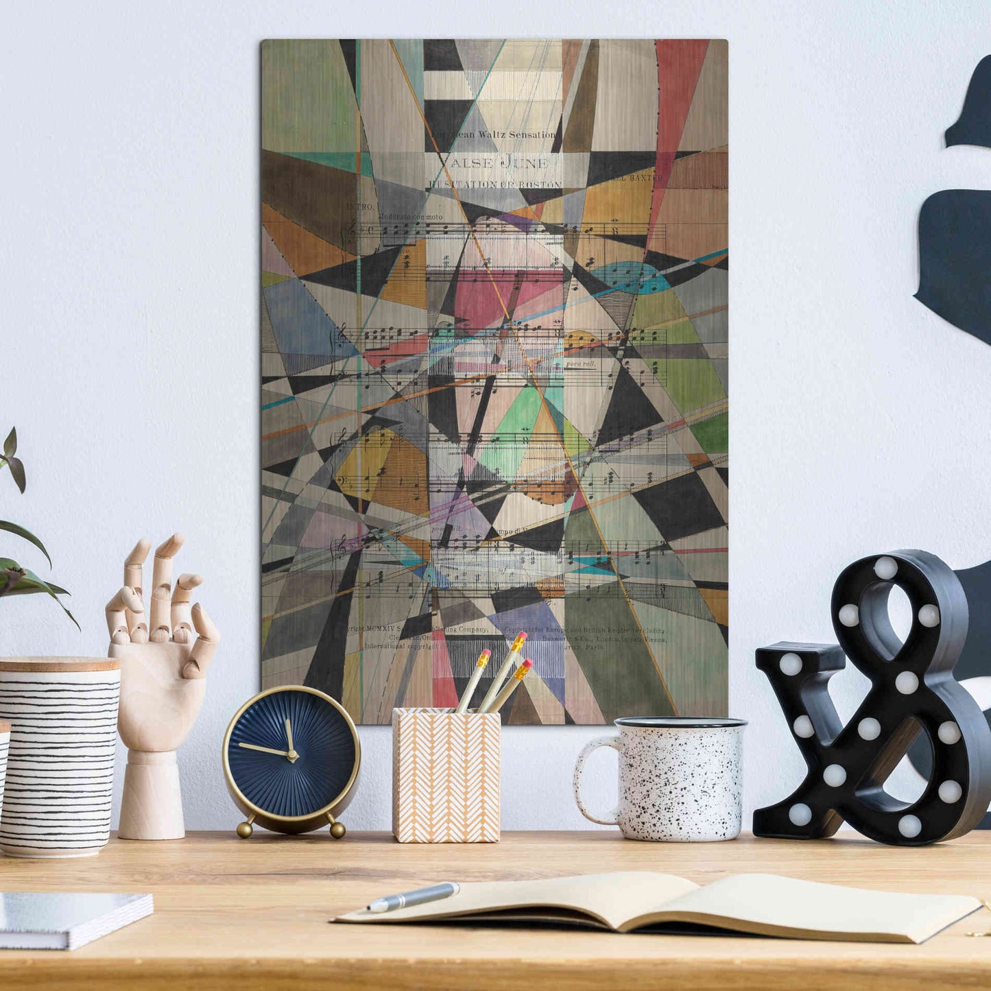 Luxe Metal Art 'Valse June' by Nikki Galapon, Metal Wall Art,12x16
