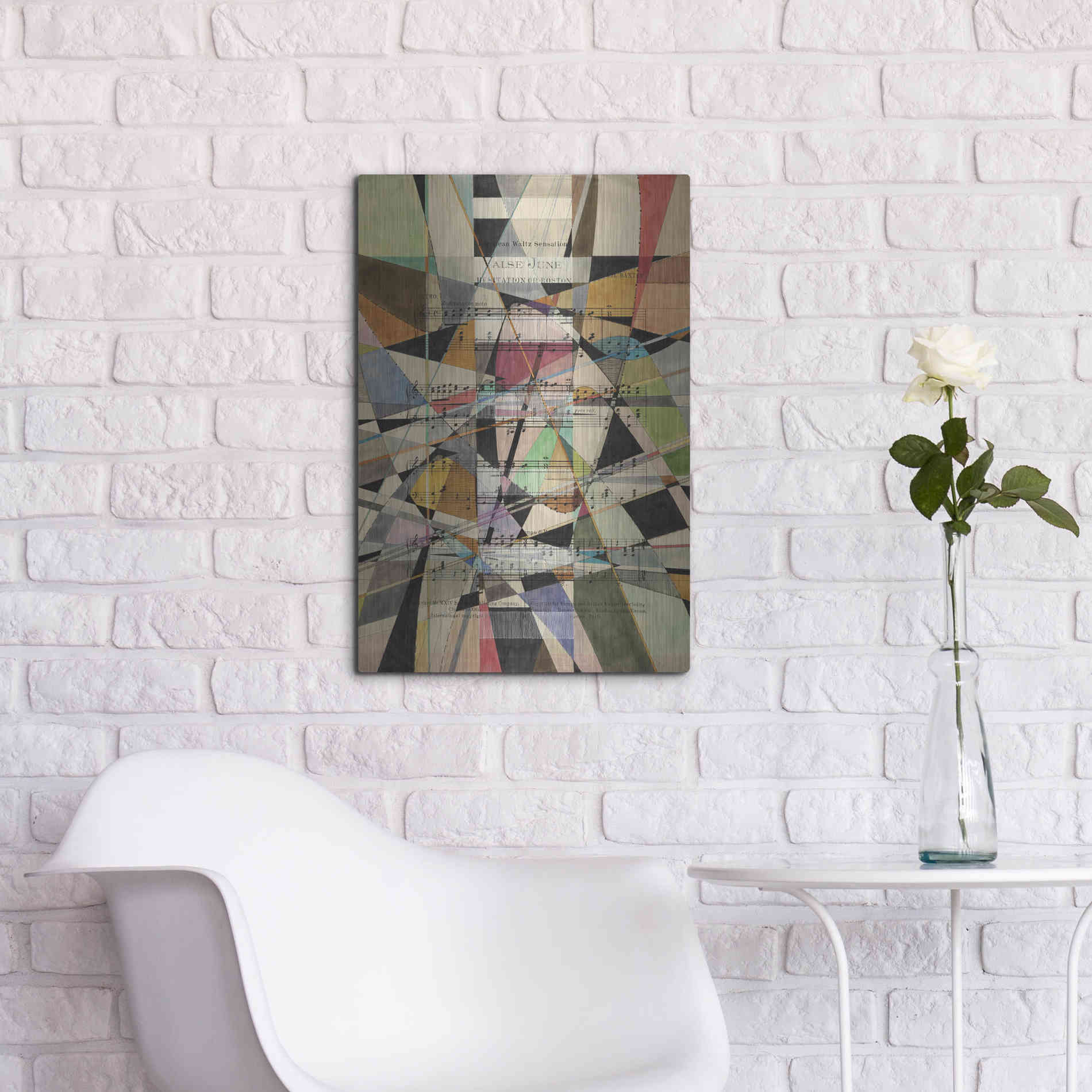 Luxe Metal Art 'Valse June' by Nikki Galapon, Metal Wall Art,16x24