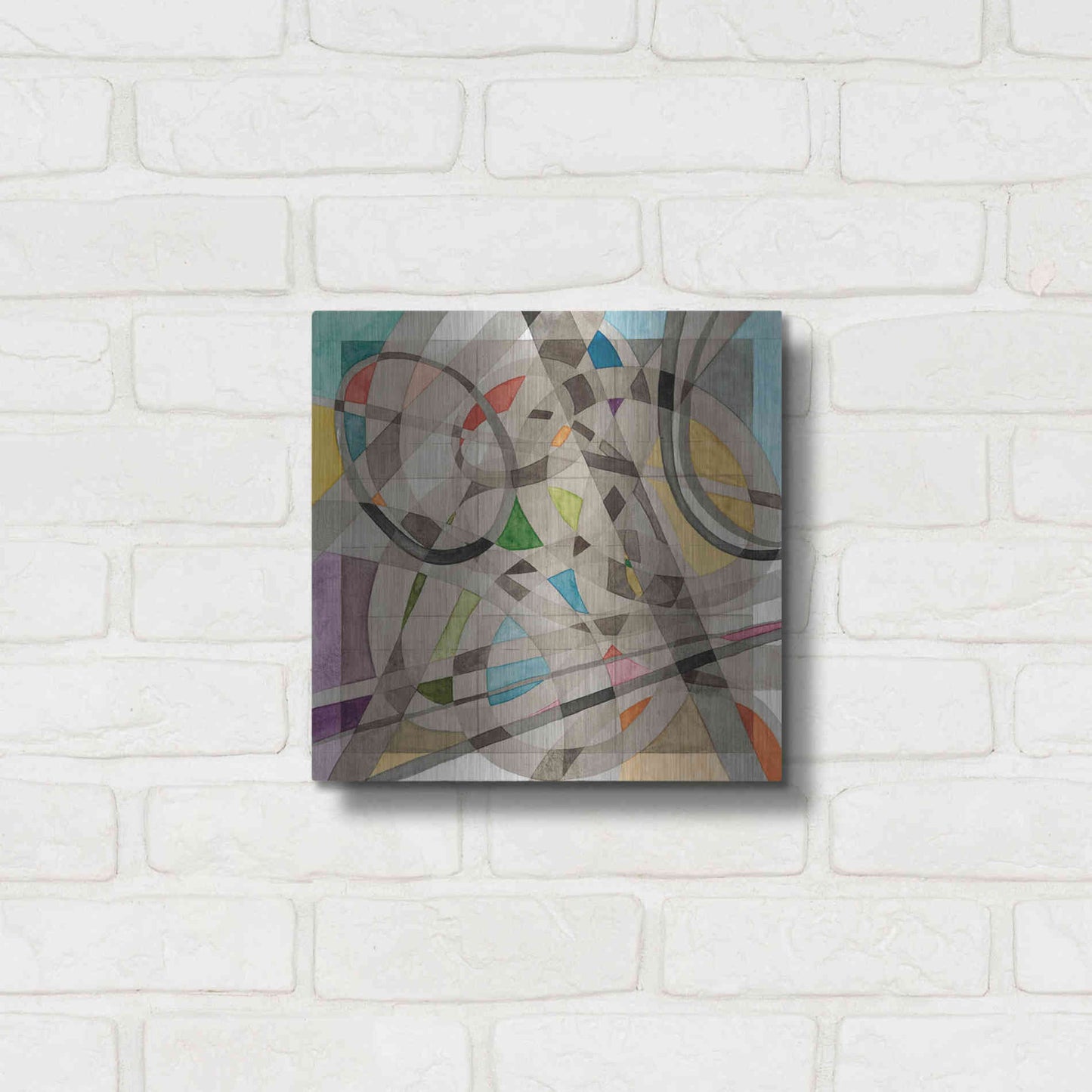Luxe Metal Art 'Overpass' by Nikki Galapon, Metal Wall Art,12x12