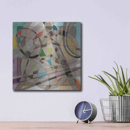 Luxe Metal Art 'Overpass' by Nikki Galapon, Metal Wall Art,12x12