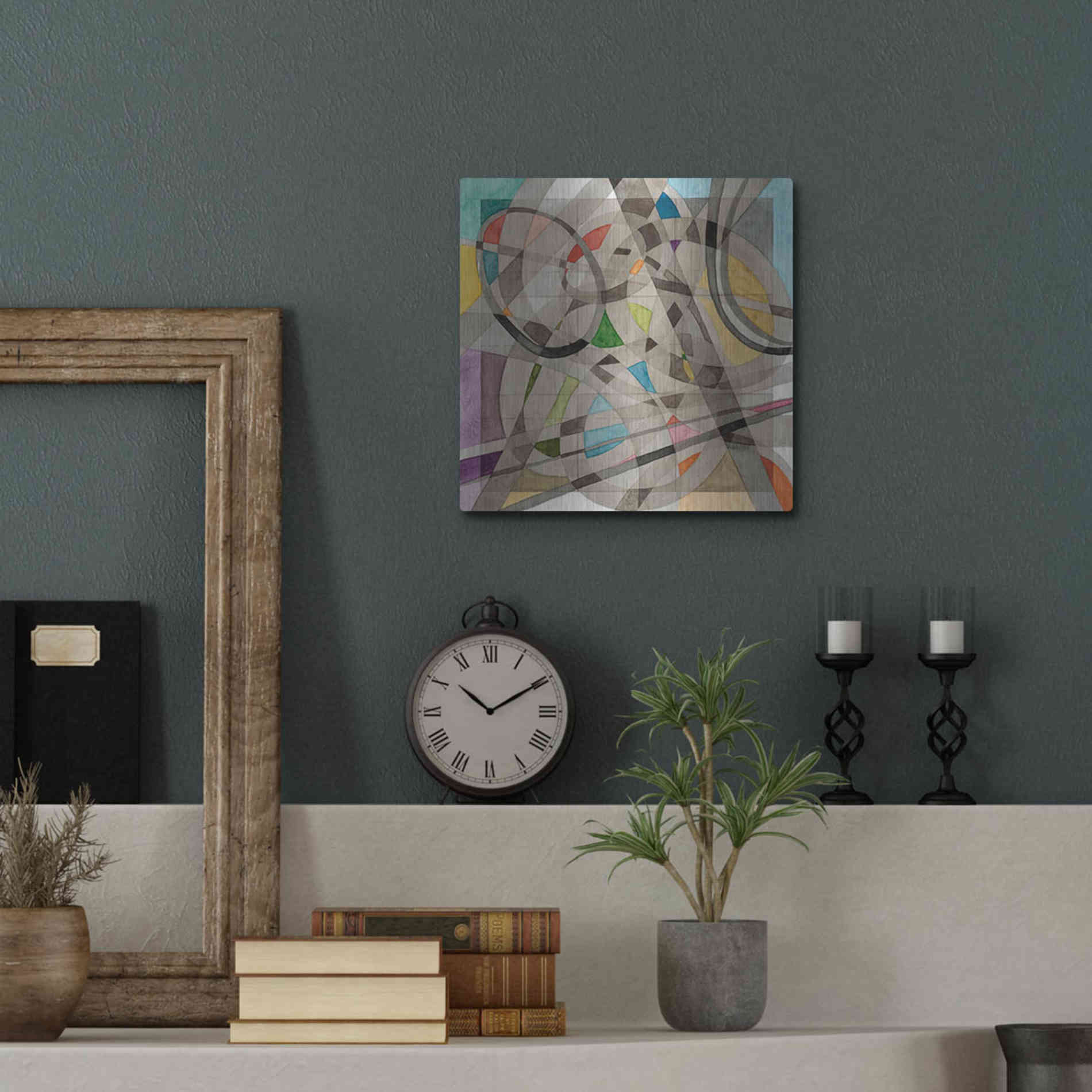 Luxe Metal Art 'Overpass' by Nikki Galapon, Metal Wall Art,12x12