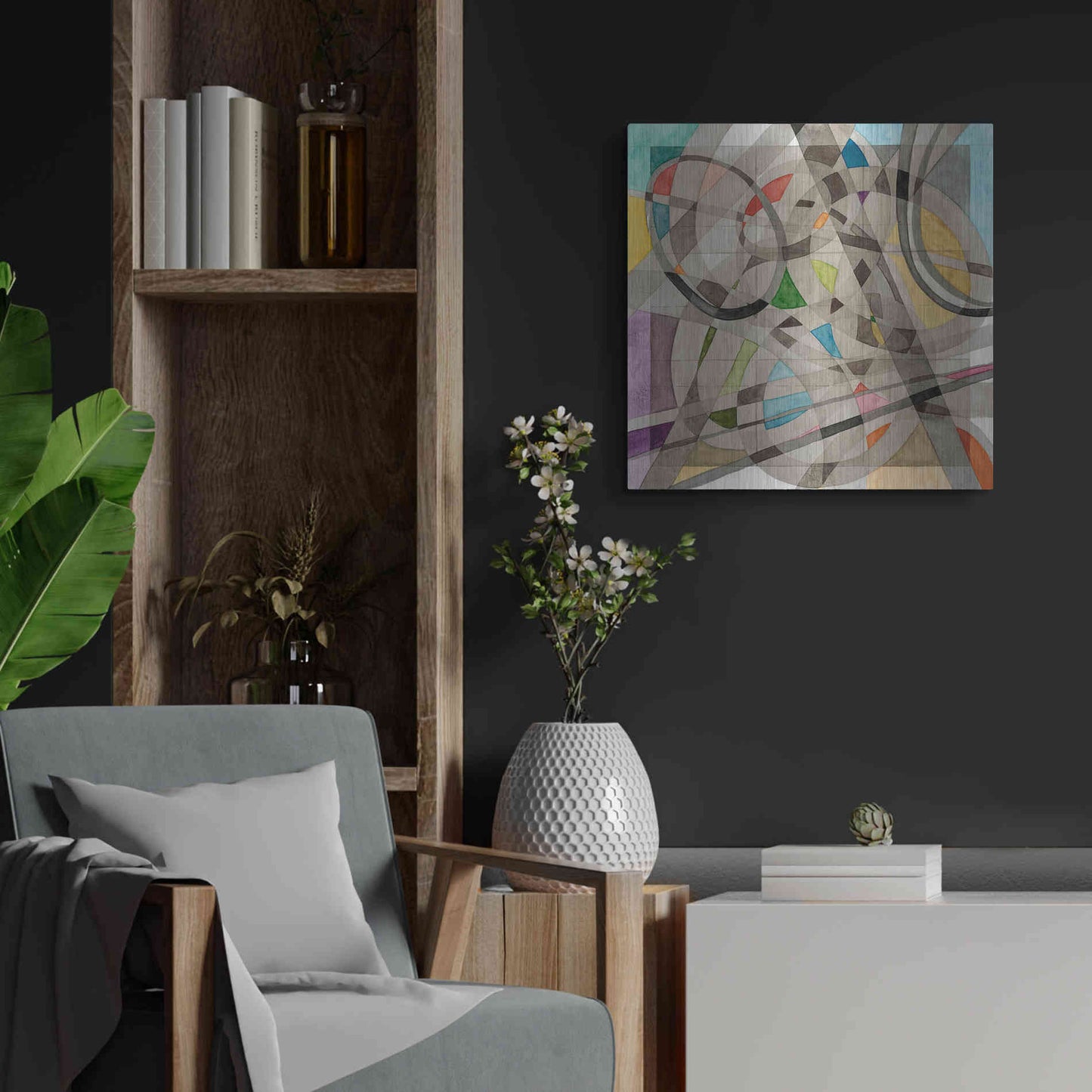 Luxe Metal Art 'Overpass' by Nikki Galapon, Metal Wall Art,24x24