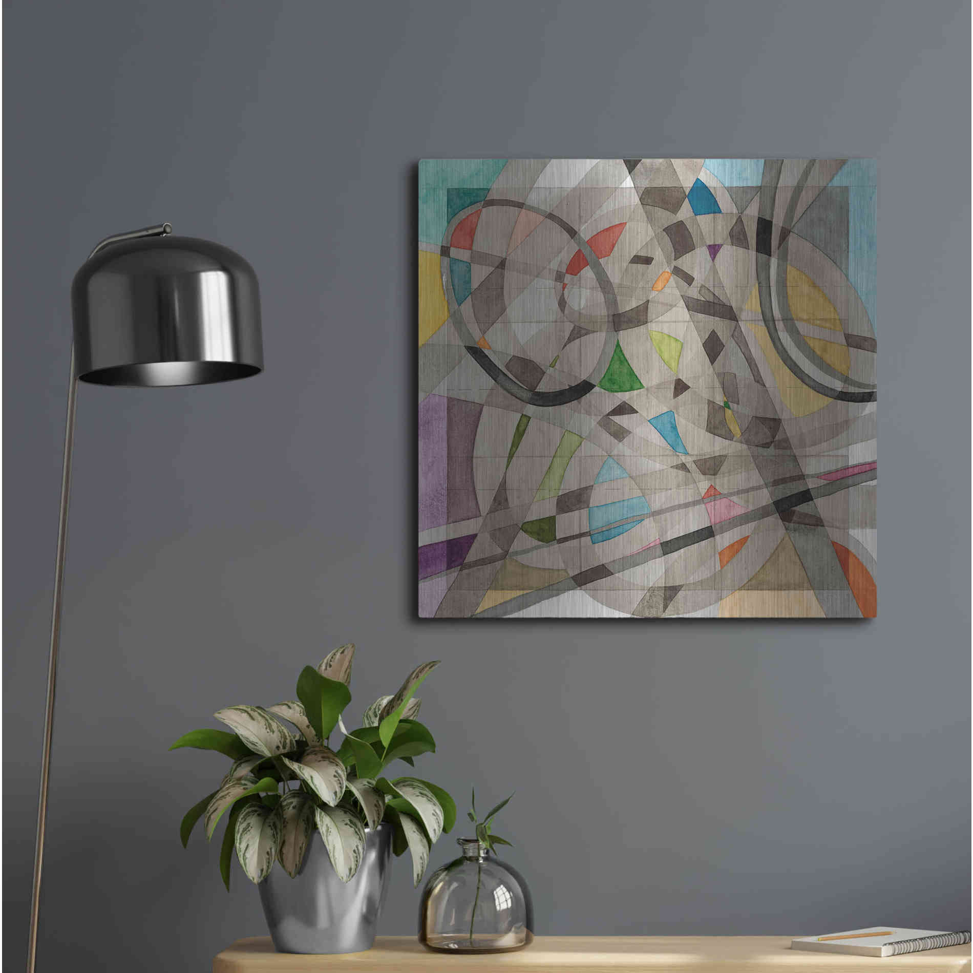 Luxe Metal Art 'Overpass' by Nikki Galapon, Metal Wall Art,24x24