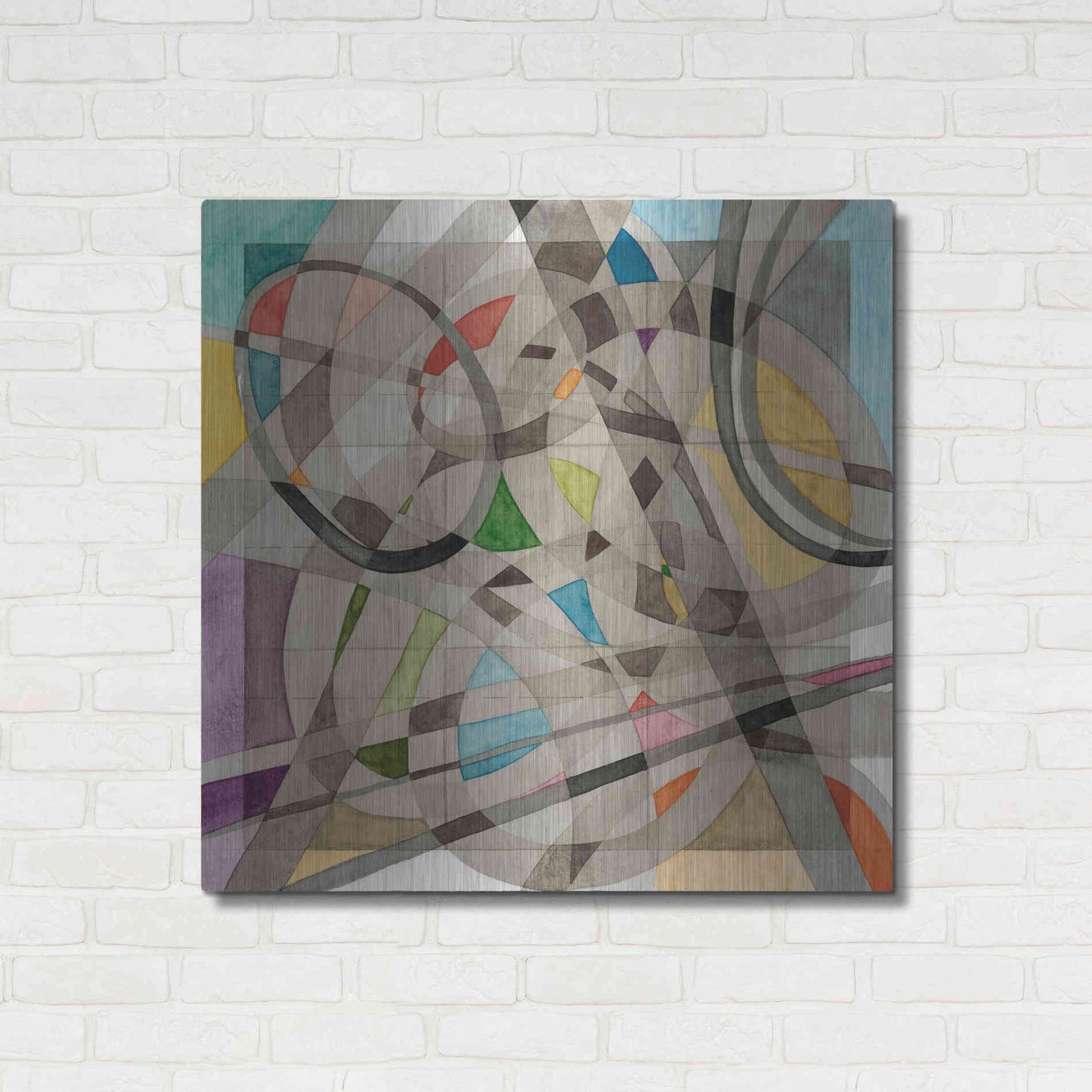 Luxe Metal Art 'Overpass' by Nikki Galapon, Metal Wall Art,36x36