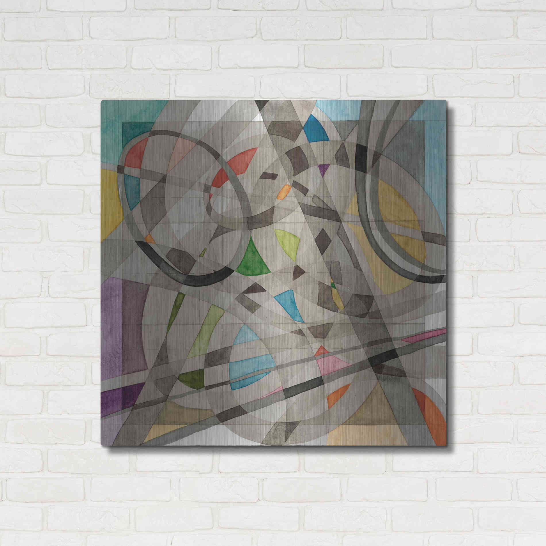 Luxe Metal Art 'Overpass' by Nikki Galapon, Metal Wall Art,36x36