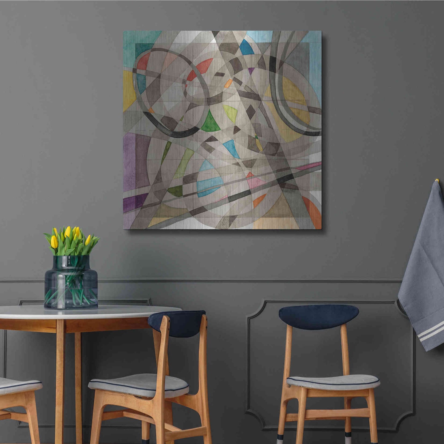 Luxe Metal Art 'Overpass' by Nikki Galapon, Metal Wall Art,36x36