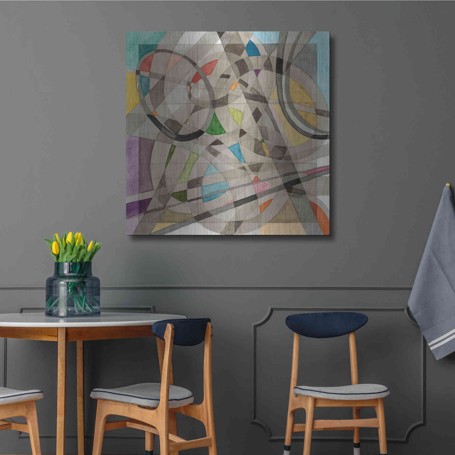 Luxe Metal Art 'Overpass' by Nikki Galapon, Metal Wall Art,36x36